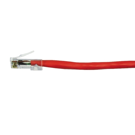 COMPULINK CBL ASSY MOD D/E 24-4PR, STRANDED CAT6 568A/B 3FT, RED M88DE3FC603